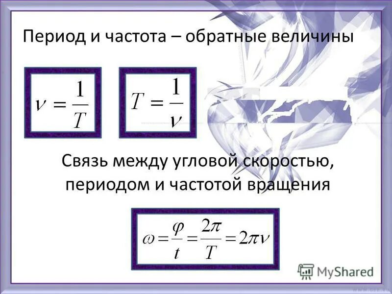 Связь между периодом и частотой колебаний. Период и скорость взаимосвязь. Период и частота вращения. Частота величина Обратная периоду. Формула частоты гц