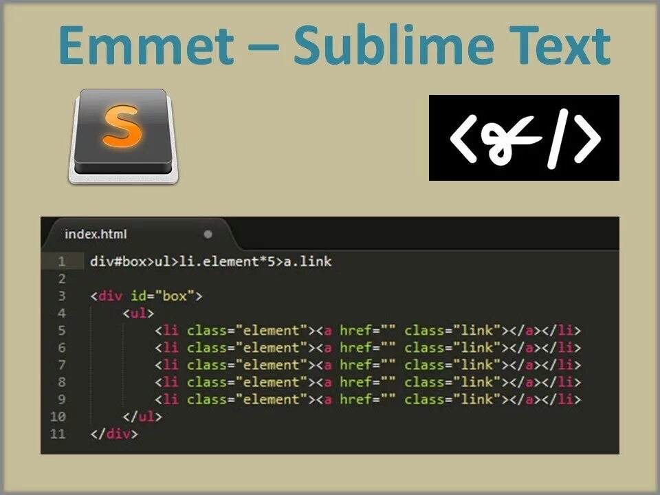 Sublime text. Плагин Emmet. Emmet Sublime text 3. Плагин Emmet Sublime.