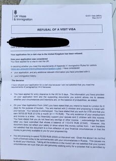 Апелляция на отказ в визе