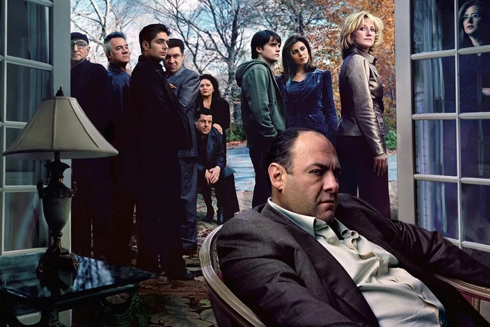 The Sopranos digital wallpaper #Mafia James Gandolfini The Sopranos #720P #wallp