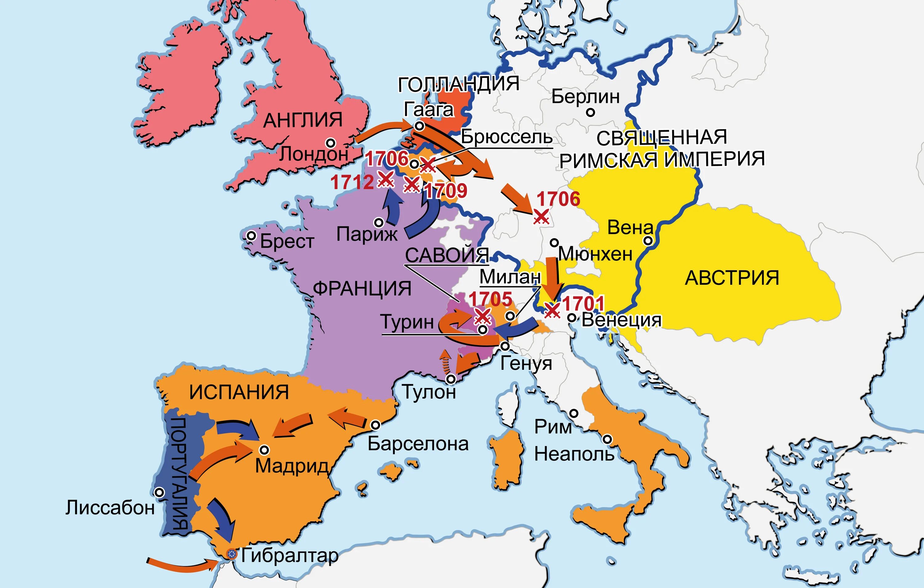 Участники войны за испанское наследство 1701-1714. Габсбурги в нидерландах