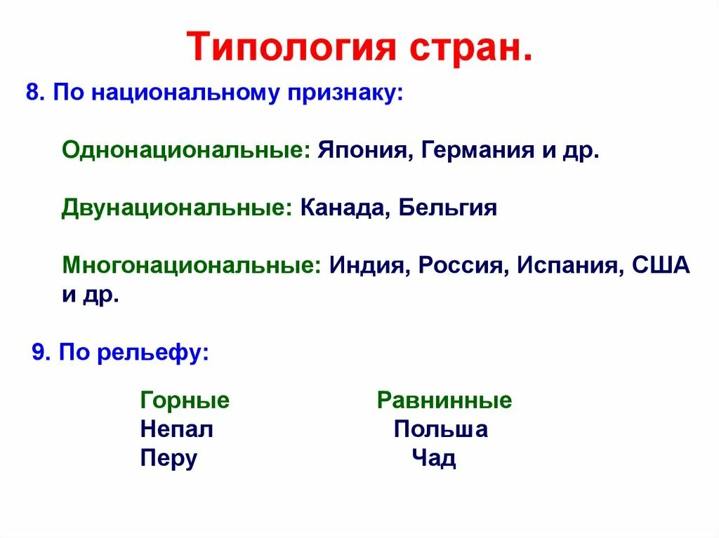 Типология стран схема с примерами Типология стран мира карта мира 96 фото