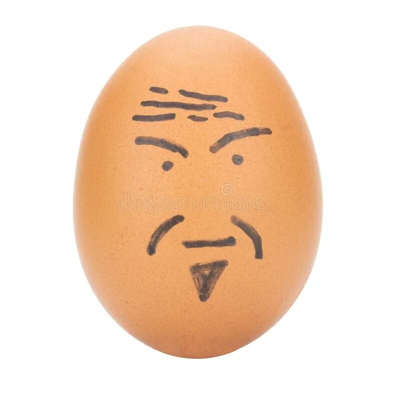 Man face egg