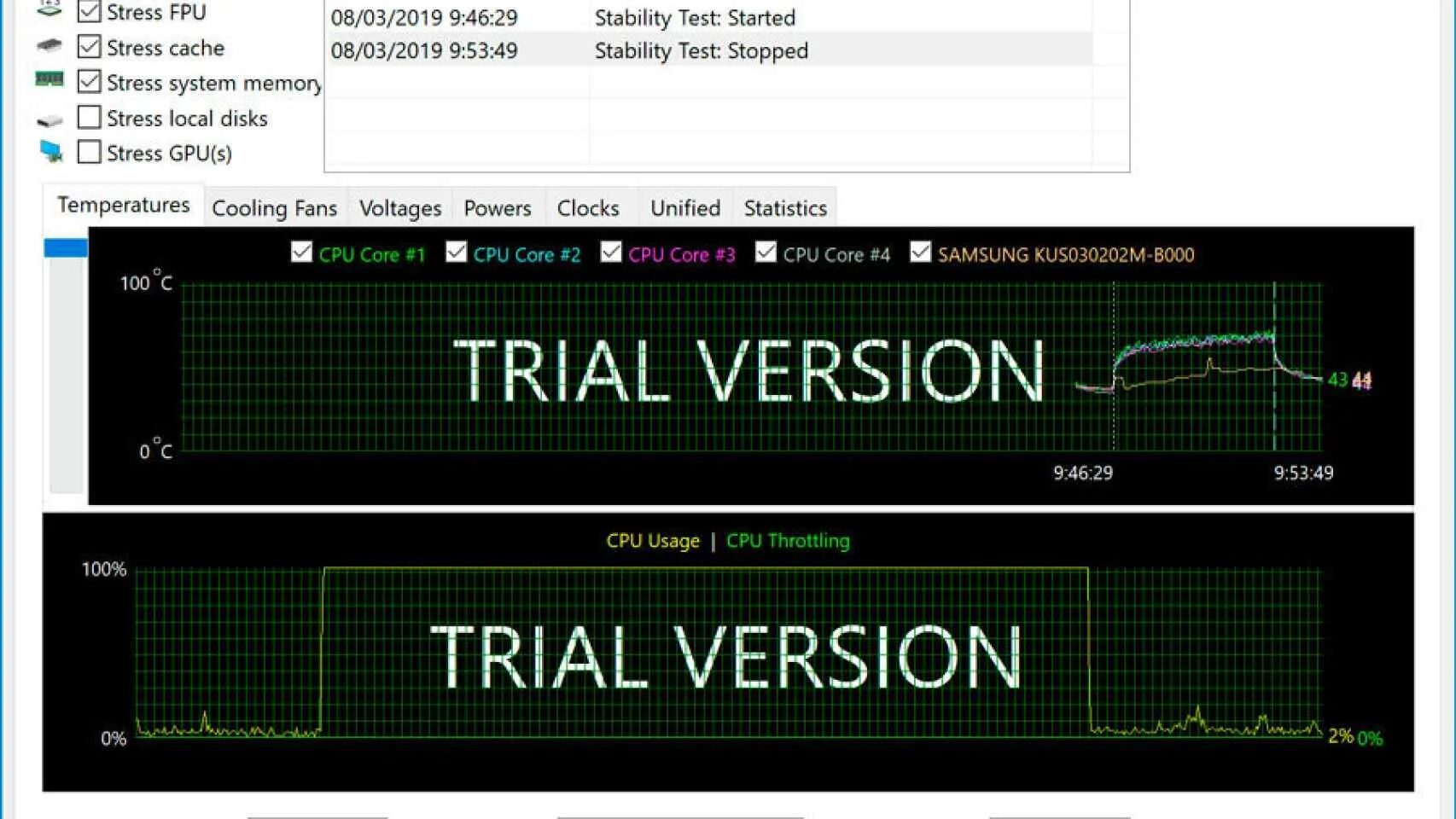Cpu overheating detected