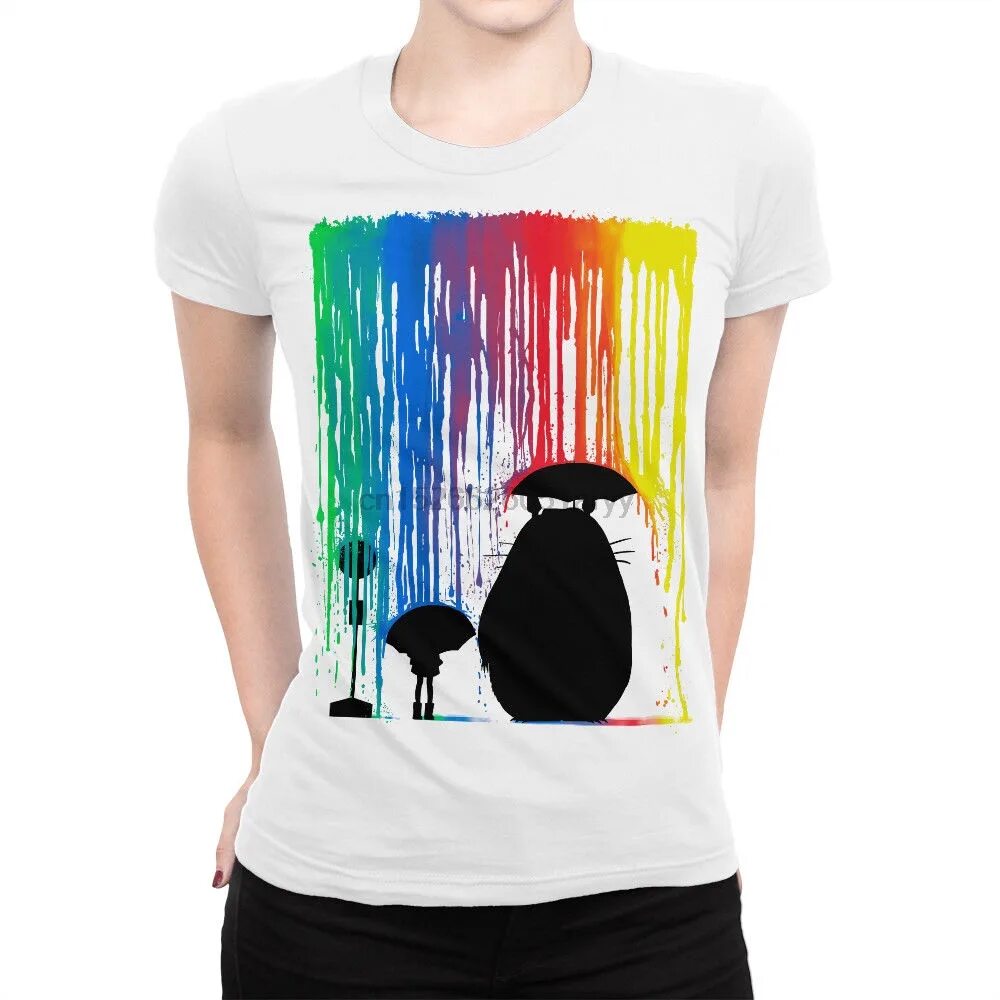 Принт нитками. Футболка dream shirts тоторо v. футболка хаяо миядзаки. интересные футболки. креативные принты для футболок.