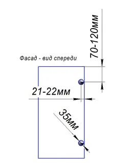 Врезка петель размеры
