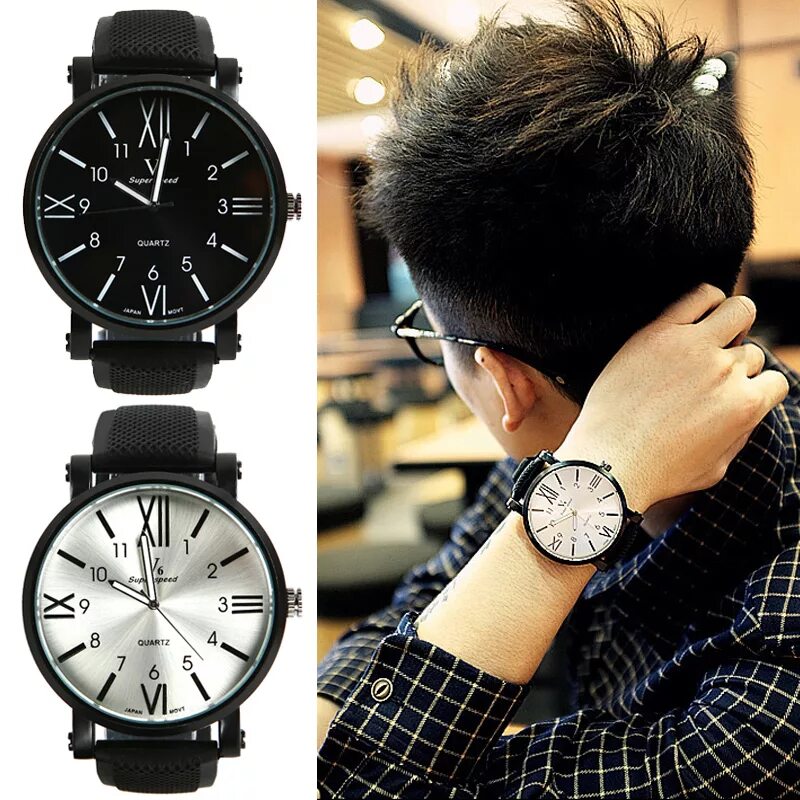 Часы наручные с большим циферблатом. Часы v6 super Speed. Черные часы. Модные часы мужские. Часы молодежные мужские.