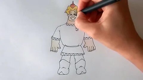 Видео как нарисовать богатыря