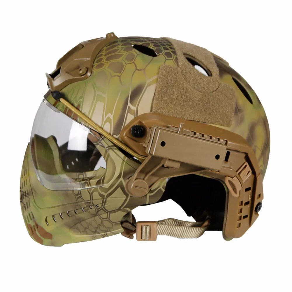 Страйкбольный шлем. WOSPORT тактический шлем. Airsoft WOSPORT Tactical Helmet. Шлем WOSPORT Kombat. WOSPORT тактический шлем защита лица мох.