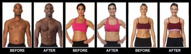 Before after exercises