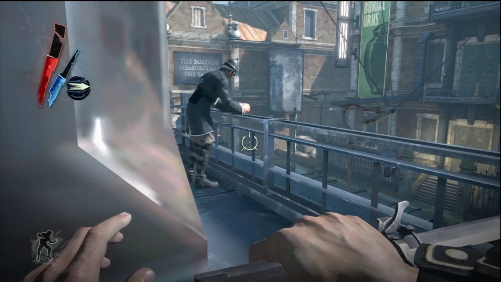 Dishonored 1 Интерфейс. Dishonored 2 first person. Dishonored 1 screenshot. Dishonored от 3 лица.