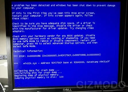 Crash dump sending