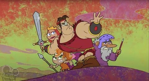 The cast of the animated series "Dave the Barbarian". that...