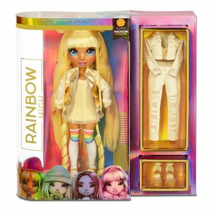 Rainbow High куклы. Кукла Rainbow High Sunny Madison. Rainbow High куклы жёлтые.