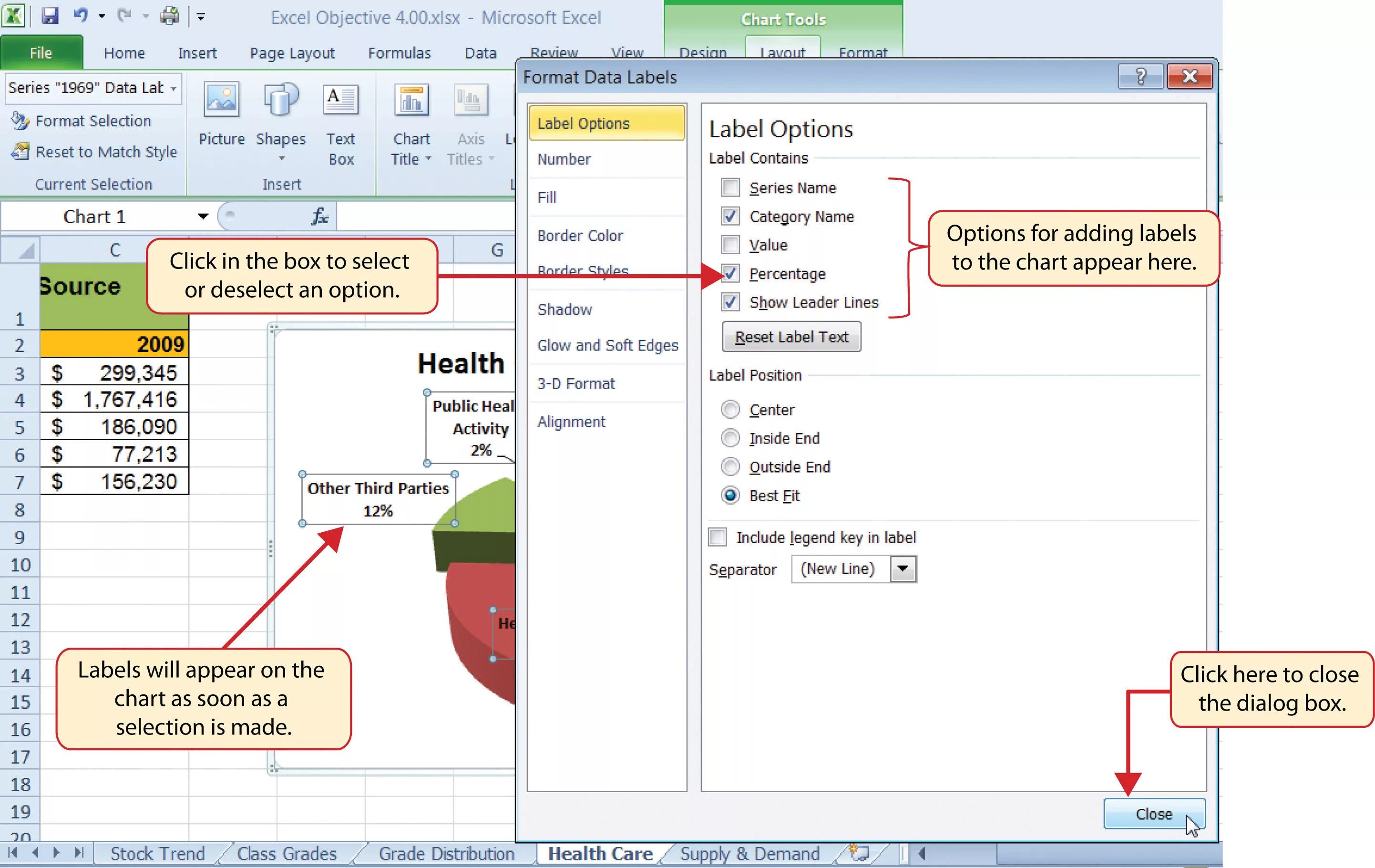 Excel labels. Excel dialog box. format data series excel. data labels excel. charts tools labels excel.