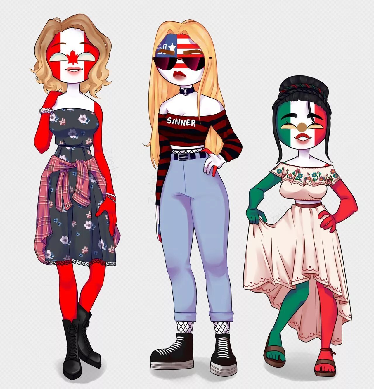 Countryhumans fems. Канада кантрихуманс. Fem Америка кантрихьюманс. Персонажи Кантри хьюманс. Контрихуманс Канада девушка.