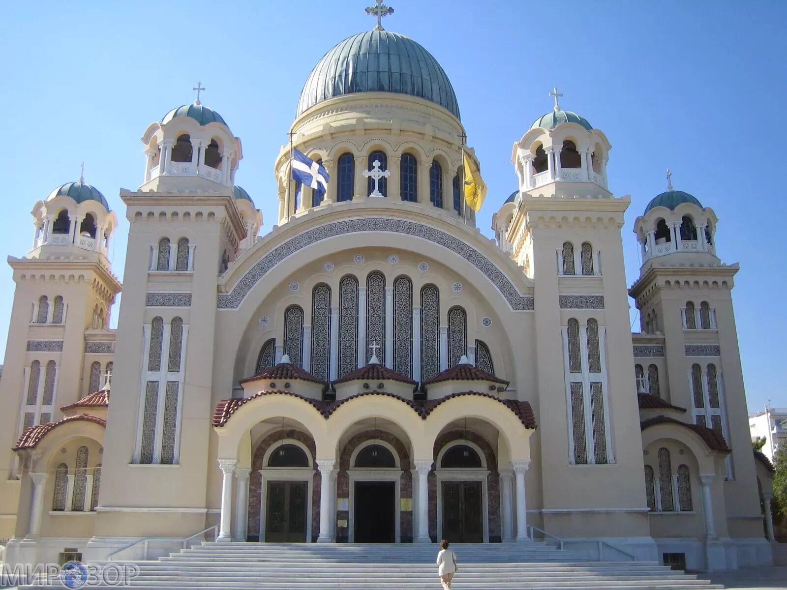 архиепископ иероним элладская церковь. константинопольская епархия. санторини фира собор иоанна крестителя. католики греции. православие в греции.