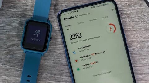 Amazfit bip размеры