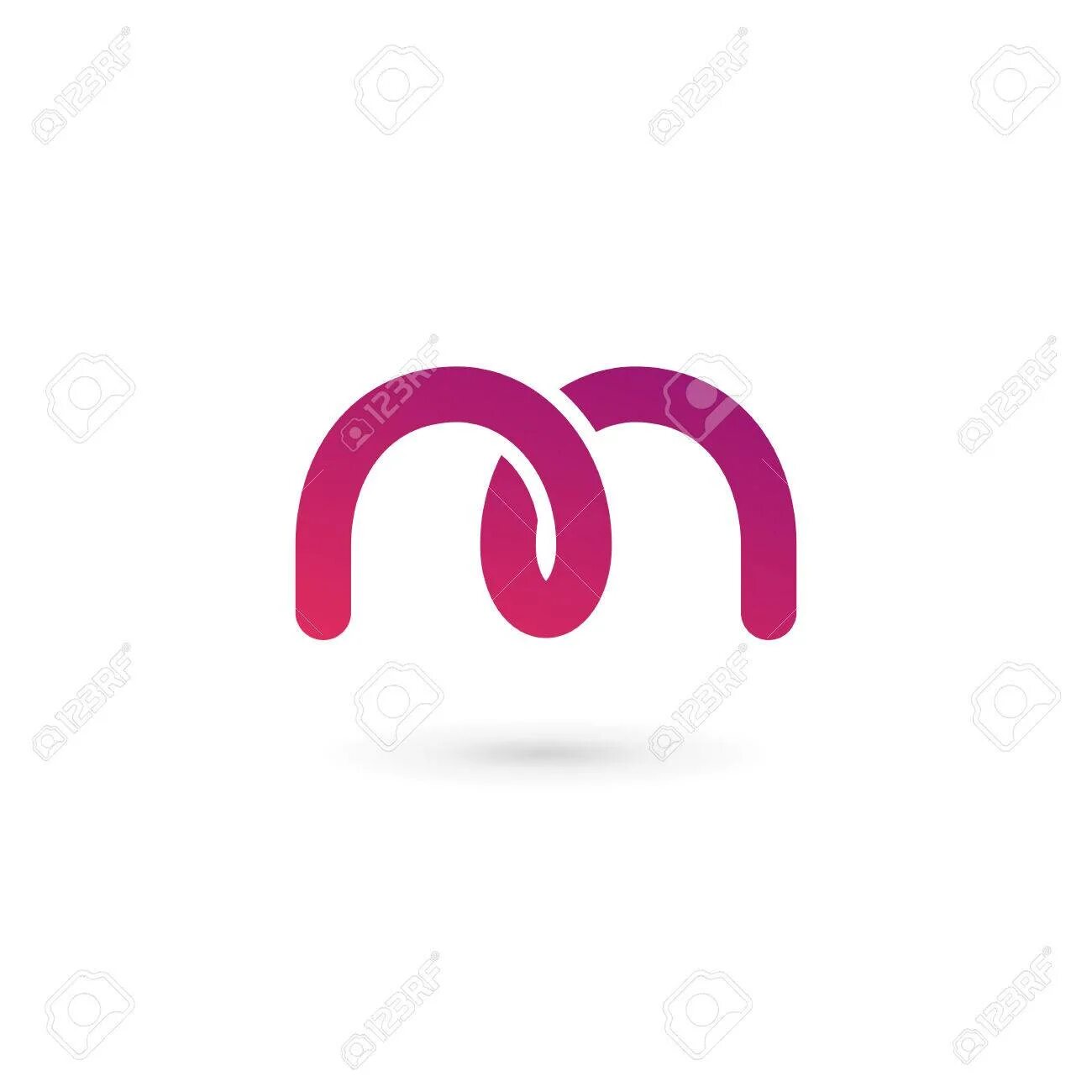 Modern Rp. M Letter logo. M Letter logo Design. Letter m Round logo.