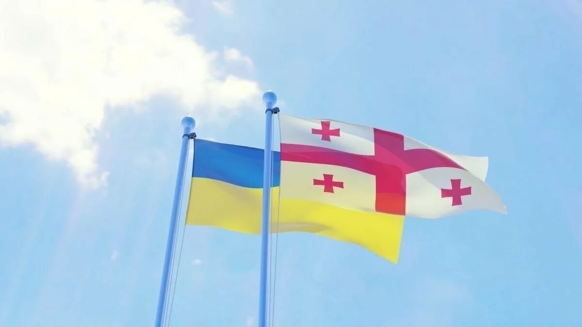Флаг украины и грузии. Грузино украинский флаг. Флаг украины и грузии. Україна грузія. Грузинский и украинский флаг.