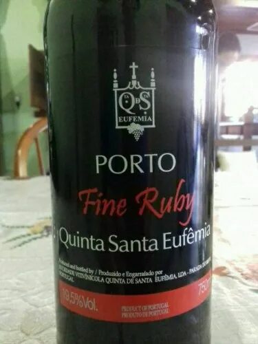 Сколько стоит руби. Портвейн Quinta Santa Eufemia Tawny. Портвейн Quinta Santa Eufemia Porto Fine Ruby. Quinta Santa Eufemia Porto Tawny. Quinta Santa Eufemia вино.