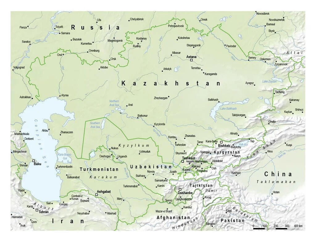 Средняя азия какие города. Карта средней Азии. Средняя Азия карта средней Азии. Географическая карта центральной Азии. Карта средней Азии и Казахстана.