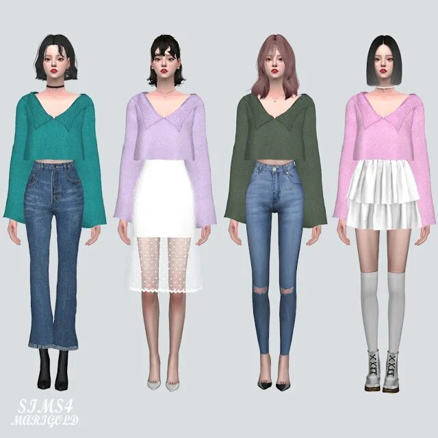 Симс 4 мод на английские имена. Marigold симс 4. Marigold Sweater SIMS 4. Симс 4 свитер. Sweater weather симс 4.