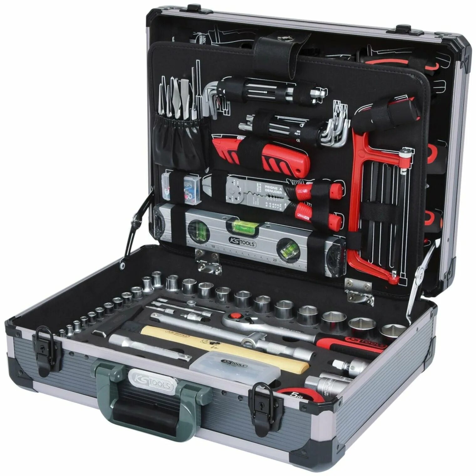 Комплект инструментов 1/4"+1/2", 127 шт KS Tools. KS Tools набор инструментов. KS Tools 700.2142. Набор инструмента 127. Ks tools