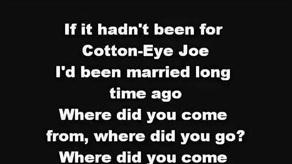 Rednex - Cotton Eye Joe (Official Music Video) [HD] - REDNEXMUSIC com текст. Песня Cotton Eye Joe.