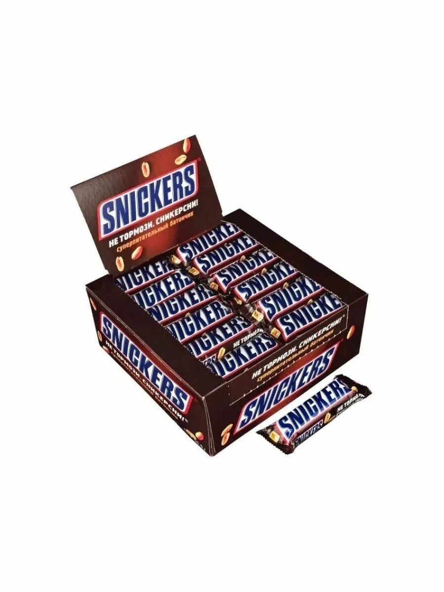 Шоколадный батончик Сникерс 50.5 г. Шоколадный батончик snickers, 50г. Шоколадный батончик snickers 50,5г. Батончик snickers с жареным арахисом, 50.5 г, коробка.