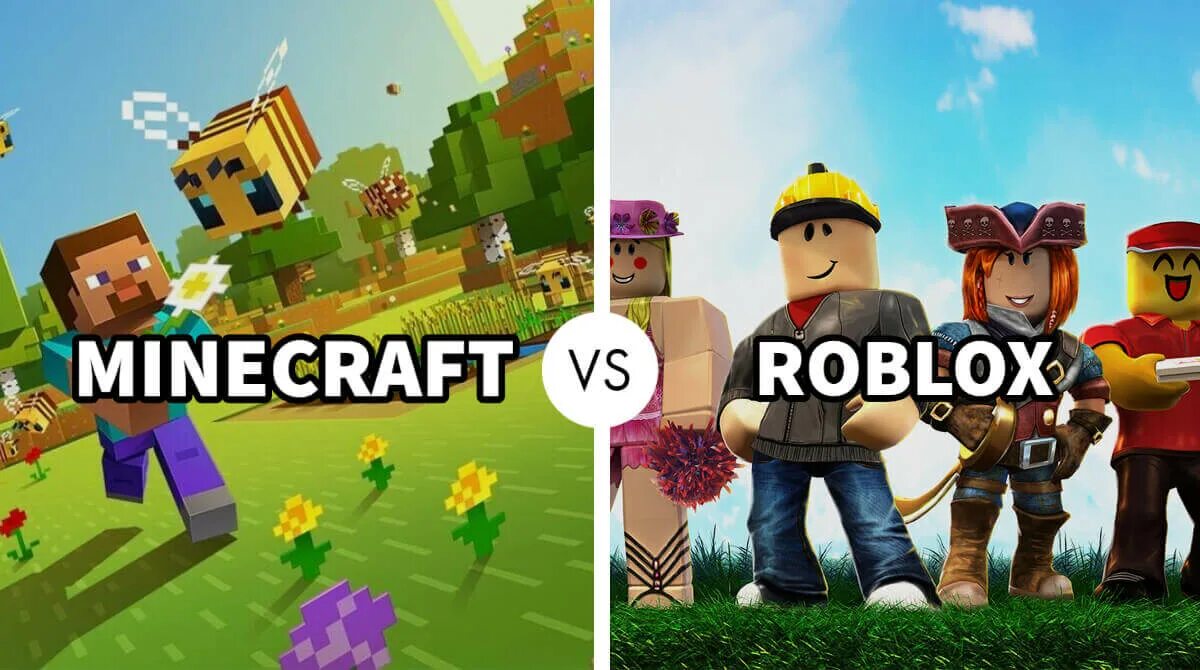 Майнкрафт против роблокс. Minecraft vs Roblox. Майнкрафт vs РОБЛОКС. Обои майнкрафт против РОБЛОКС.