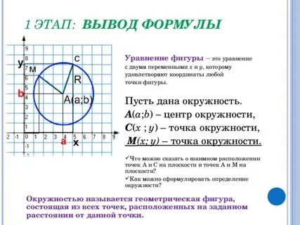 Мерзляк уравнение окружности