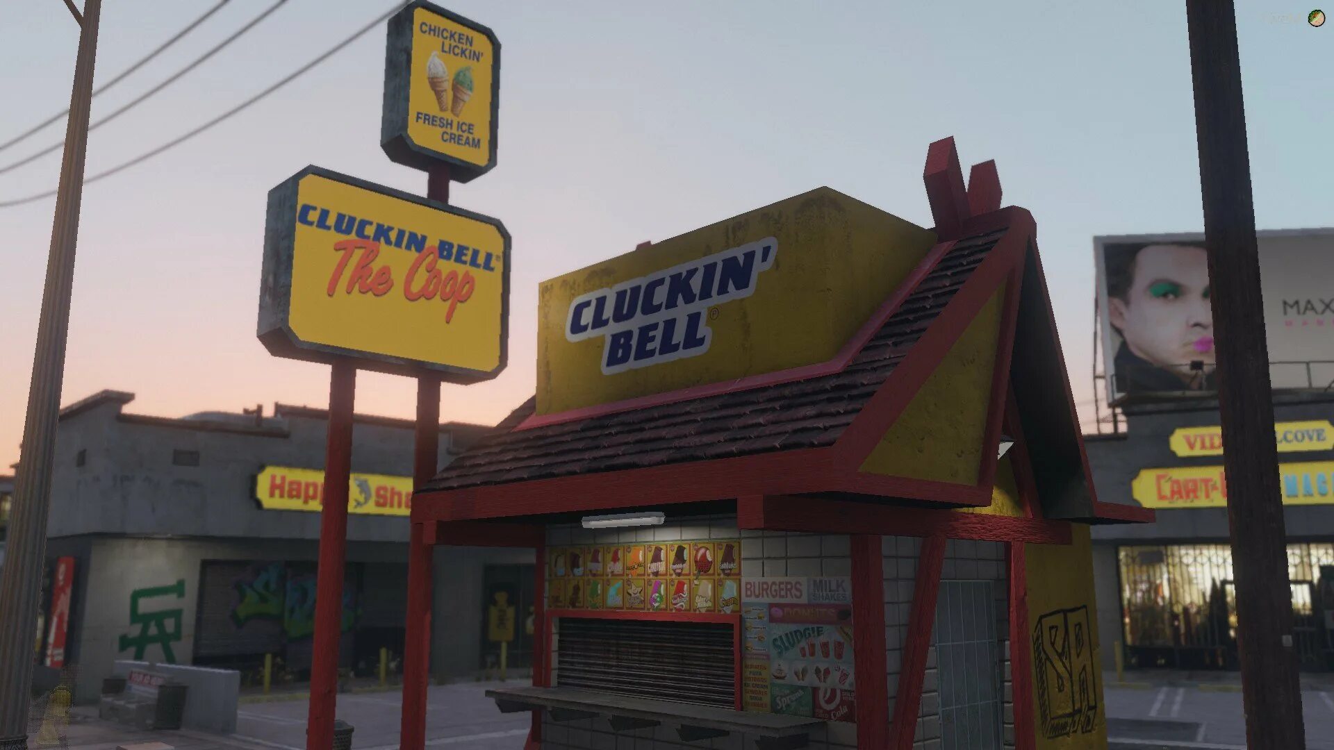 Cluckin bell gta 5. Клакин Белл ГТА 5. Клакин Белл интерьер. Cluckin. Клакин Белл в реальной жизни.