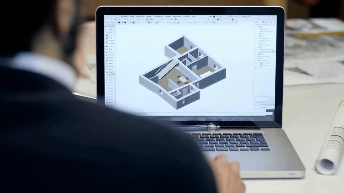 Разработчик архитектуры. Проектирование на компьютере. Архитектор компьютер. Моделирование на компьютере. Ноутбук для архитекторов и дизайнеров.