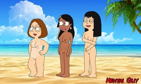 the cleveland show, 3girls, beach, breasts, female focus, female only, mult...