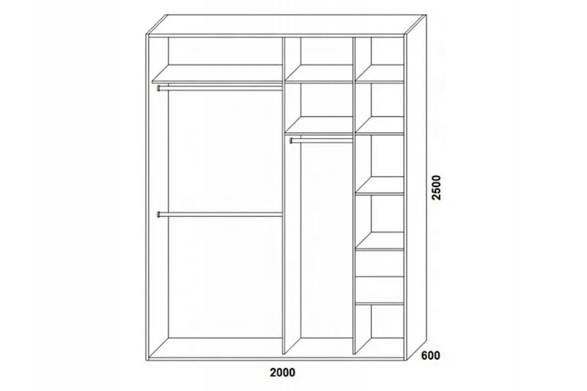 Размеры встроенного шкафа в прихожей. Наполнение шкафа купе с размерами. Шкаф 2 метра наполнение с размерами. Планировка встроенного шкафа. Шкаф 3 метра наполнение.