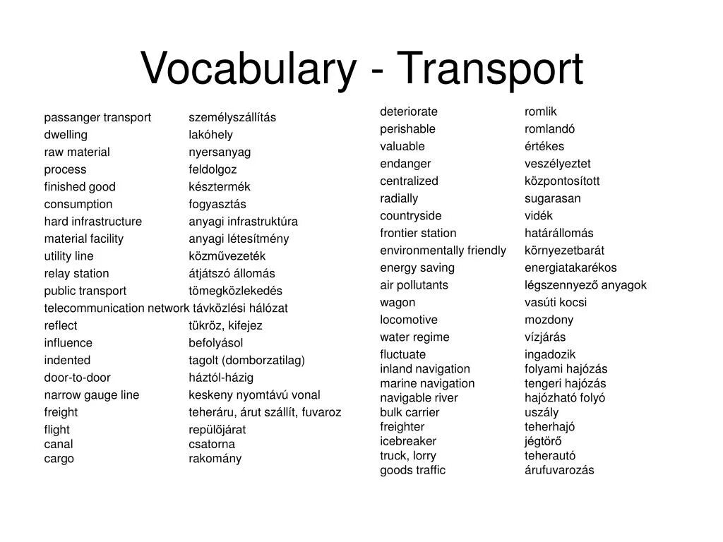 Транспорт вокабуляр. Means of transport Vocabulary. Transportation Vocabulary. Vocabulary for transport.