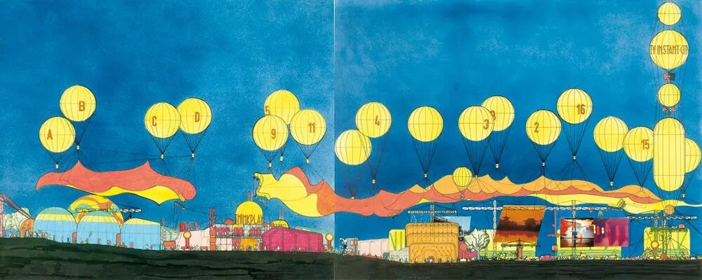 Инстант карт. Инстант сити. archigram city. аркигрэм вне архитектуры. работы группы аркигрэм.