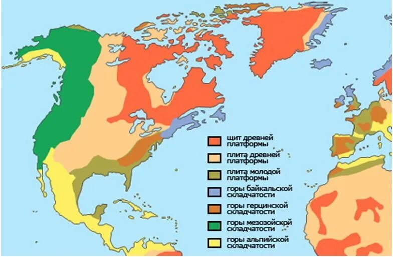 На какой платформе америка. Тектоническая карта Северной Америки. Плита древние платформы Северной Америки. Карта геологического строения Северной Америки. Геологическая карта Северной Америки.