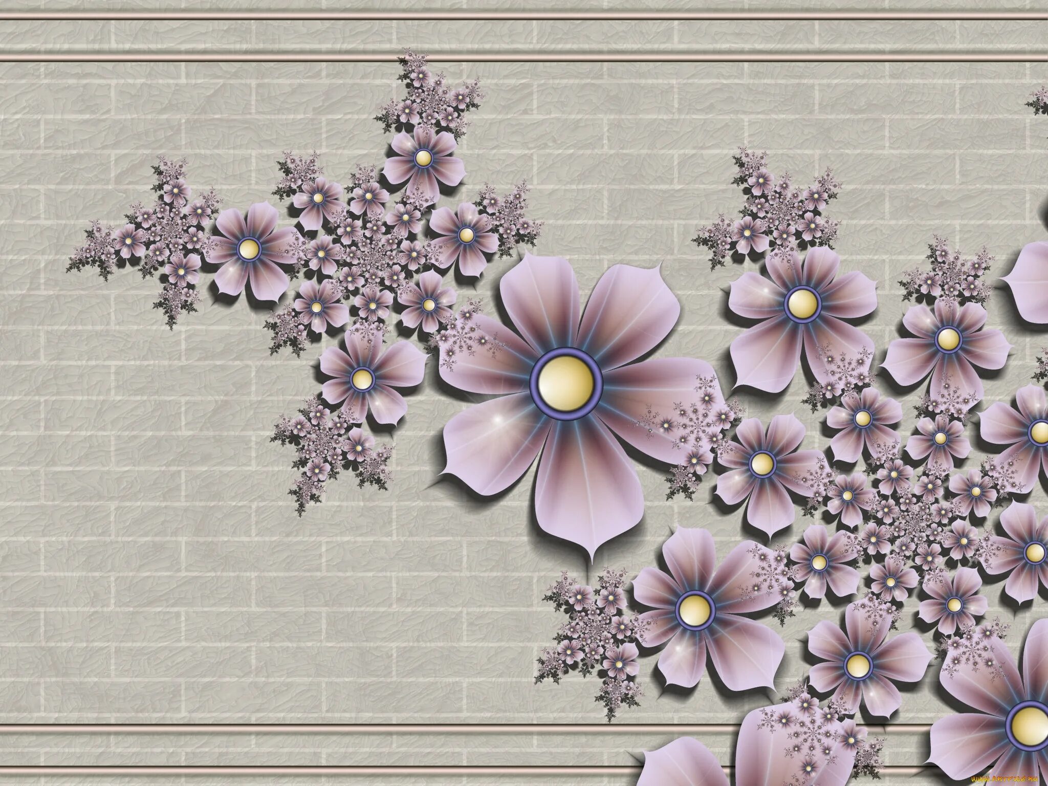 Объемные цветы на стену. Фотообои 3д стена. Рисунок цветов на стене. Фотообои объемные цветы.