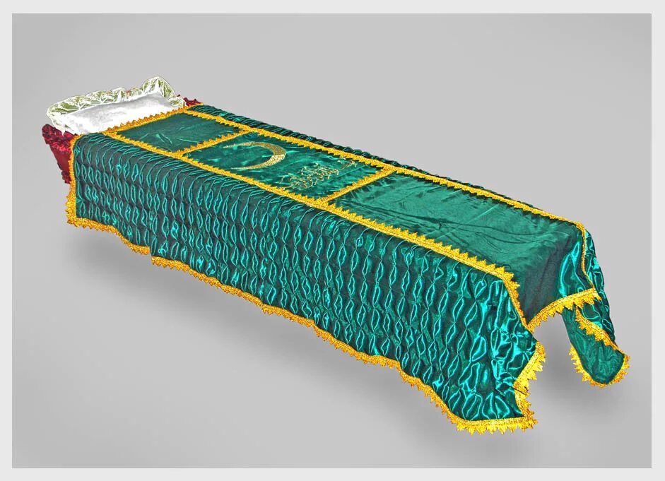 Покрывало мусульманское. Носилки для гроба. Погребальные покрывала. Покрывало для погребения. Покрывало для погребения мусульманина.