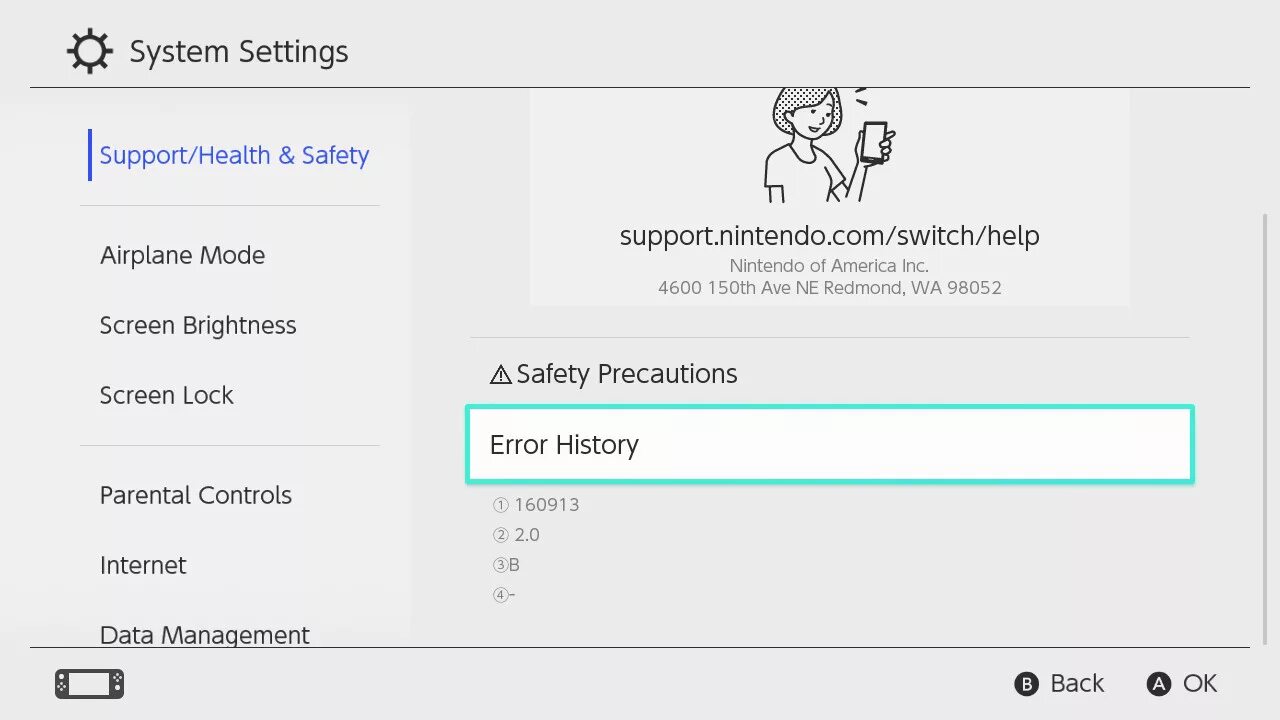 Ошибка Нинтендо свитч. Support.Nintendo.com. Support.Nintendo.com Switch Error.