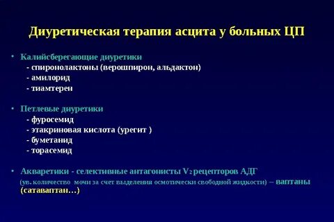 Препараты при циррозе