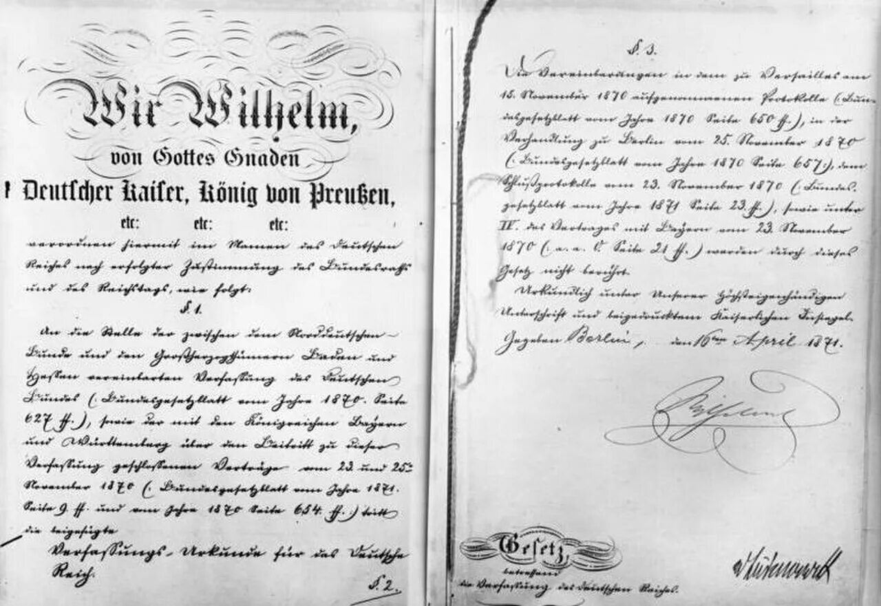 Конституция германии 1871 года. Германская Конституция 1871 года. Конституция германской империи 1871 картинки. Конституция германской империи 1871 г.. Конституция Германии 1871 картинка.
