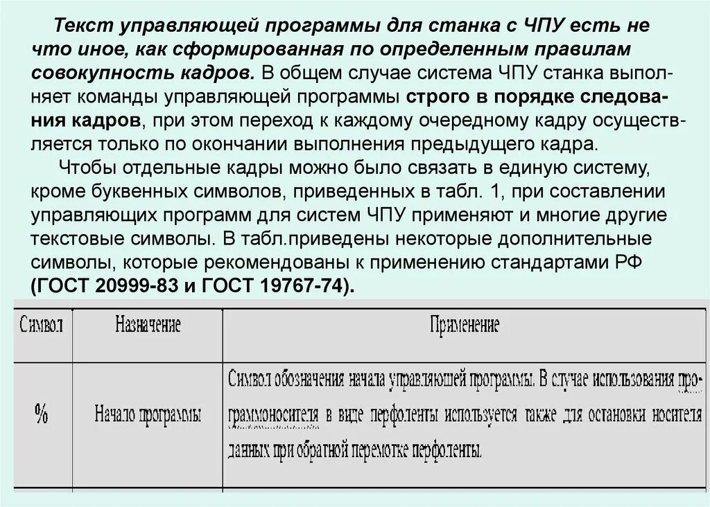 Составить управляющую программу