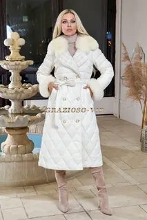 Длинные светлые куртки