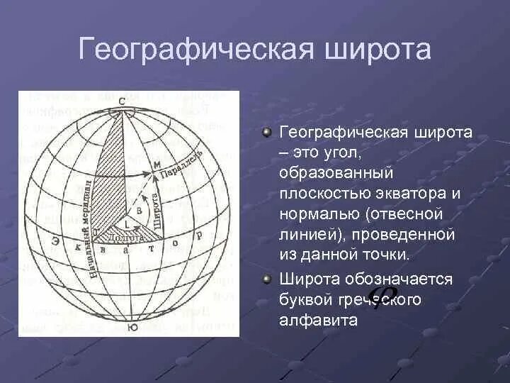 Назовите географическую широту экватора