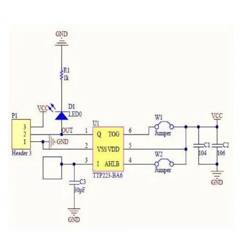 Ttp223 схема включения с транзистором TTP223 Pinout Diagram