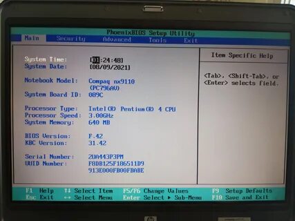 3.7 setup utility