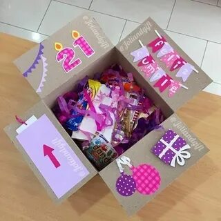 Подарок коробка в коробке с сюрпризом